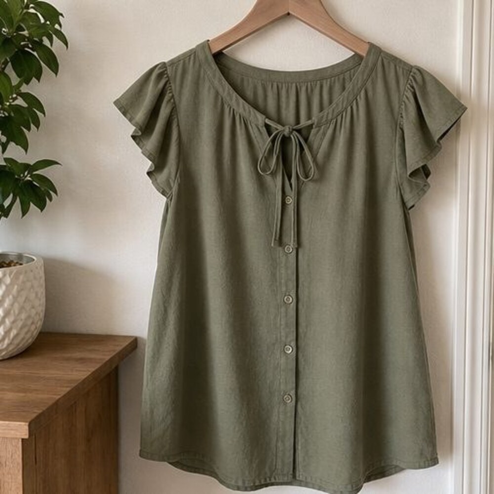 Olive Tunic Blouse